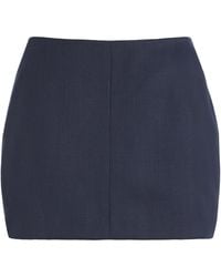 RÙADH - The Oona Wool Mini Skirt - Lyst