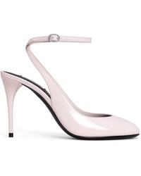 Alaïa - Patent Leather Slingback Pumps 90 - Lyst