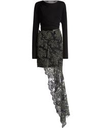 Christopher Esber - Verve Twisted Lace Mini Dress - Lyst