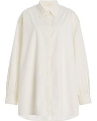 The Row - Luka Cotton-Blend Shirt - Lyst