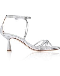 Aeyde - Luella Laminated Nappa Leather Heeled Sandals - Lyst
