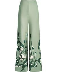 ANDRES OTALORA - Luz De Si Scuba Wide-Leg Pants - Lyst