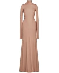 Balenciaga - Knit Turtleneck Gown - Lyst