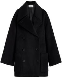 Frankie Shop - Marian Oversized Wool-blend Peacoat - Lyst