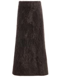 Lisa Yang - Asta Brushed Cashmere Midi Skirt - Lyst