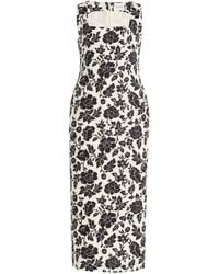 Posse - Exclusive Alice Linen Midi Dress - Lyst