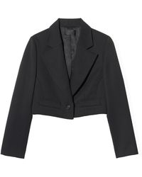 Nili Lotan - Belino Cropped Wool Jacket - Lyst