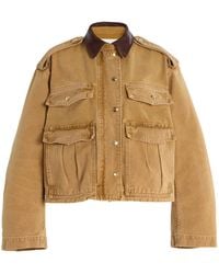 RÙADH - The Henderson Oversized Washed-Canvas Jacket - Lyst