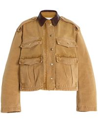 RÙADH - The Henderson Oversized Washed-Canvas Jacket - Lyst