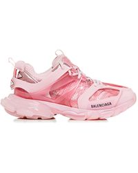 Balenciaga Track Mesh, Rubber Sneakers - Pink