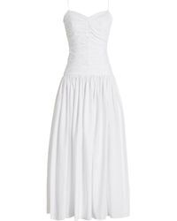 Matteau - Gathered Drop-waist Organic Cotton Maxi Dress - Lyst