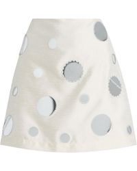 Chan Luu - Exclusive La Isla Sequined Dupioni Mini Skirt - Lyst