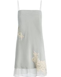 SIR. - Noria Embroidered Silk Mini Dress - Lyst