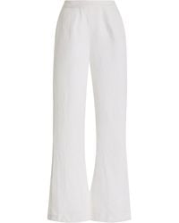 Posse - Exclusive Tia High-waisted Linen Flared-leg Pants - Lyst