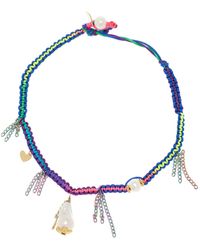 Joie DiGiovanni - Tropical Rainbow Knotted Silk Pearl Necklace - Lyst
