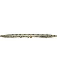 Dries Van Noten - Snakeskin-Effect Leather Belt - Lyst