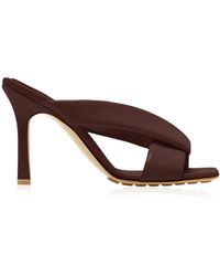 Bottega Veneta - Cushion Lux Leather Sandals - Lyst