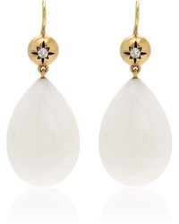 Sylva & Cie - Twinkles 18K Diamond And Opal Earrings - Lyst