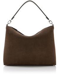 TOTEME - Medium Bevel Suede Bag - Lyst