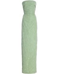BERNADETTE - Vera Strapless Jacquard Maxi Dress - Lyst