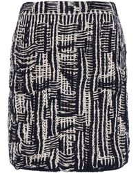 Bottega Veneta - Cotton Intrecciato-knit Mini Skirt - Lyst