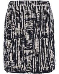 Bottega Veneta - Cotton Intrecciato-knit Mini Skirt - Lyst