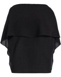 Michael Kors - Cape-Sleeve Fluid Wool Crepe Blouse - Lyst