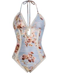 Zimmermann - Awaken Crochet Keyhole Swimsuit - Lyst