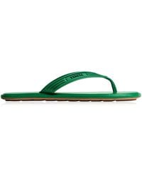 Bottega Veneta - Sampieri Leather Flip Flop Sandals - Lyst