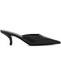TOTEME - Sharp Leather Mules - Lyst