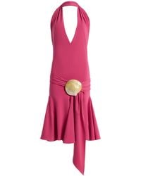 Conner Ives - Exclusive Shell-Embellished Crepe Midi Halter Dress - Lyst