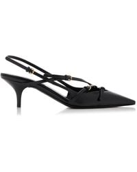 Miu Miu - Logo Patent Slingback Pump - Lyst