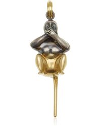 Sylva & Cie - Say Nothing 18K And Sterling Pendant - Lyst