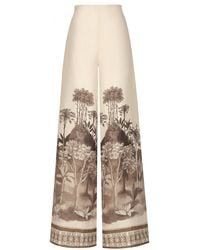 ANDRES OTALORA - Analipa Printed Linen Pants - Lyst