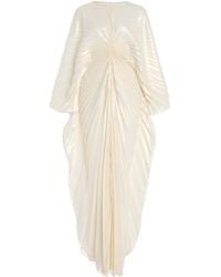 Georgia Hardinge - Fractal Pleated Chiffon Maxi Dress - Lyst