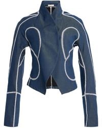DIOTIMA - Idolo Stand-Collar Wool Blazer - Lyst