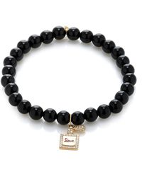 Sydney Evan - Perfume Bottle 14k Yellow Gold Onyx Bracelet - Lyst
