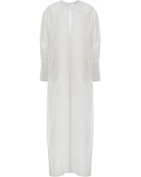 DARKPARK - Marine Keyhole Voile Maxi Dress - Lyst