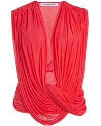 Christopher Esber - Ripple Draped Jersey Top - Lyst