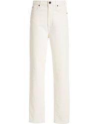 SLVRLAKE Denim Beatnik Stretch High-rise Slim-leg Jeans - White