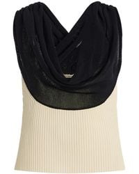 Kallmeyer - Meeka Cowl-Neck Cotton-Blend Top - Lyst
