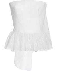 Givenchy - Cape-Back Lace Corset Top - Lyst