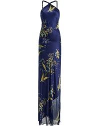 STAUD - Charli Silk Maxi Dress - Lyst