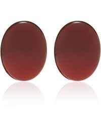 Jennifer Behr - Audra 18K-Plated Brass Carnelian Earrings - Lyst