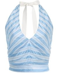 Jonathan Simkhai - Caprie Yarn-Dyed Jersey Halter Top - Lyst