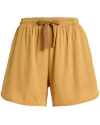 Sanderlak - Drawstring Draped Viscose Poplin Shorts - Lyst