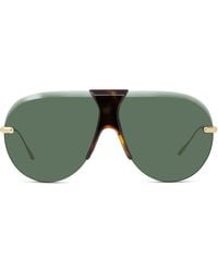 Loewe - Slim Round-frame Metal Sunglasses - Lyst