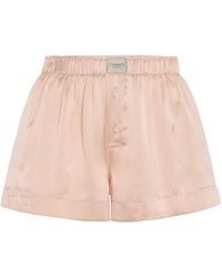 Comme Si - La Boxer Classica Silk-Charmeuse Shorts - Lyst