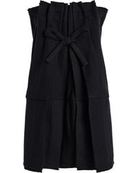 Prada - Chevron Wool Mini Dress - Lyst