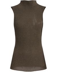 Leset - Blake Ribbed-Knit Turtleneck Top - Lyst